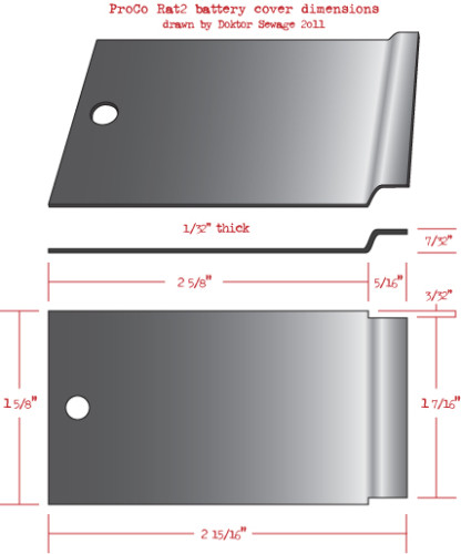 ProCo Rat 2 battery cover illustration