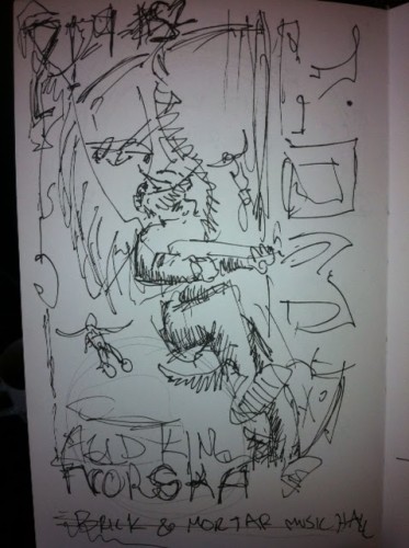 Yob poster rough sketch