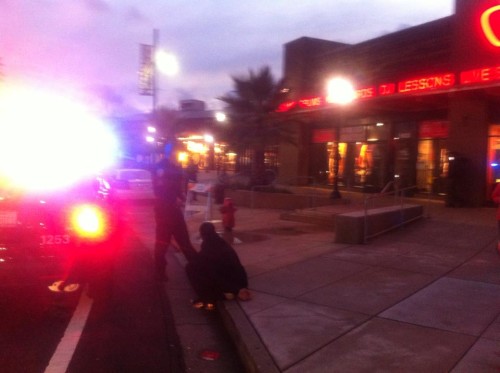 Actual thieves actually caught in front of Guitar Center. Photo by Shelby Lermo