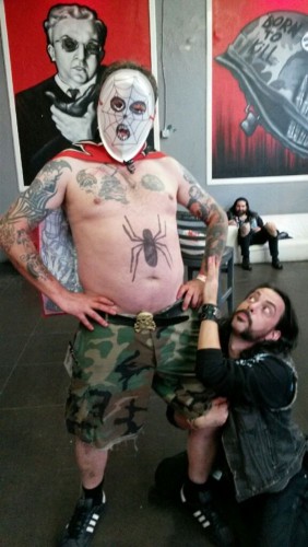 I drew the Spider-tat. Gross.