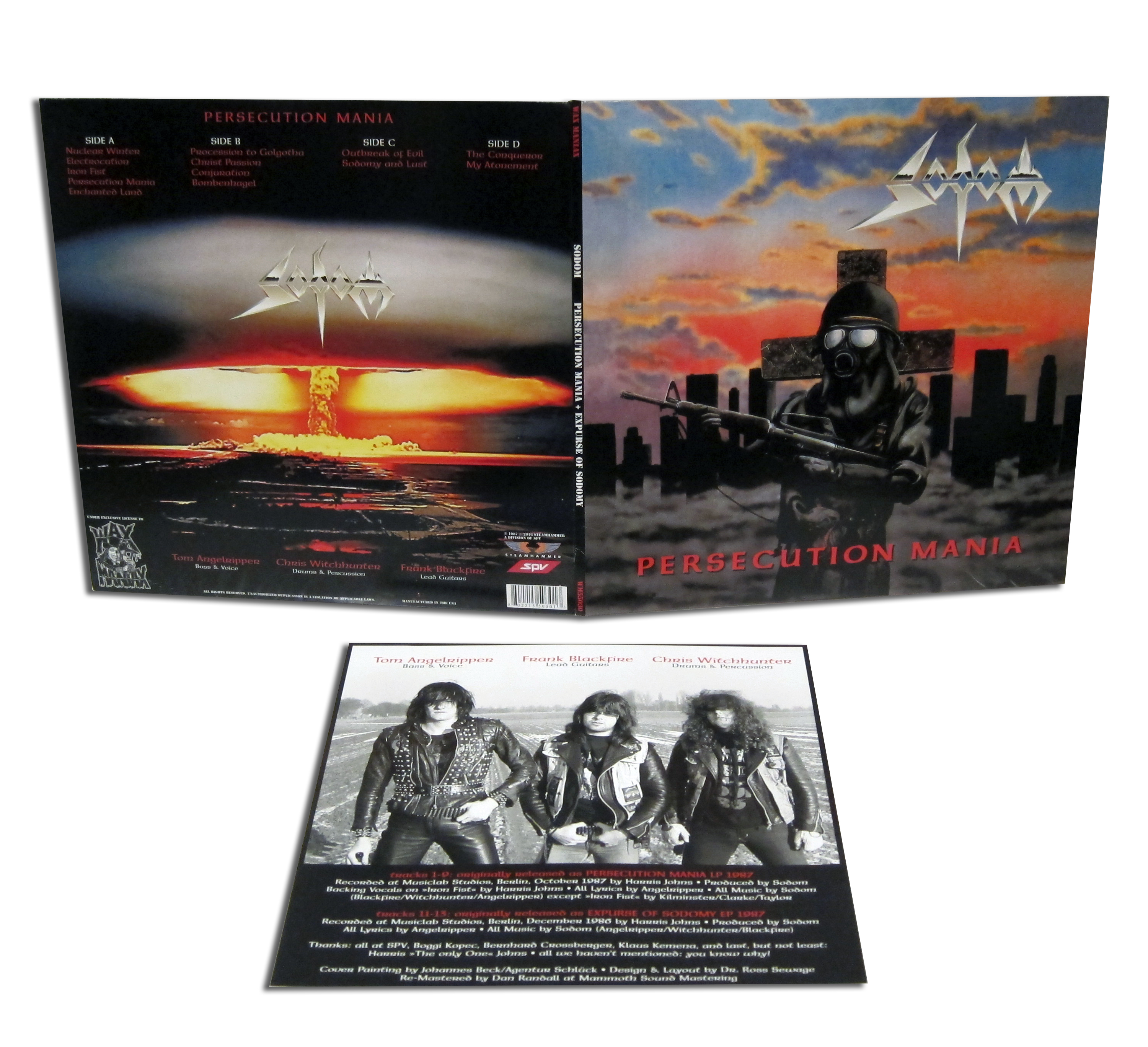 【新品未使用】【Wax Maniax】Sodom / Obsessed By C SODOM-OBSESSED BY CRUELTY-WOVEN PATCH-THRASH METAL-GLITTER