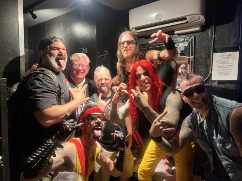 Cold Slither hanging out with people from Hasbro